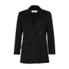 Max Mara Black Double-breasted Blazer In Black