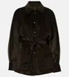 Max Mara Mattia Cotton Corduroy Jacket In Green