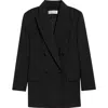 Max Mara Double-breasted Wool Jacket With Pinstripe Design