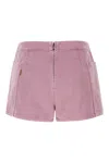Max Mara Mauve Cotton Shorts In 007