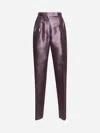 Max Mara Women Mauve Mikado Adige Trousers