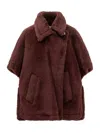 Max Mara Coat In Teddy In Brown