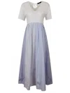 Max Mara Weekend Vertical Striped Maxi Dress In Multi