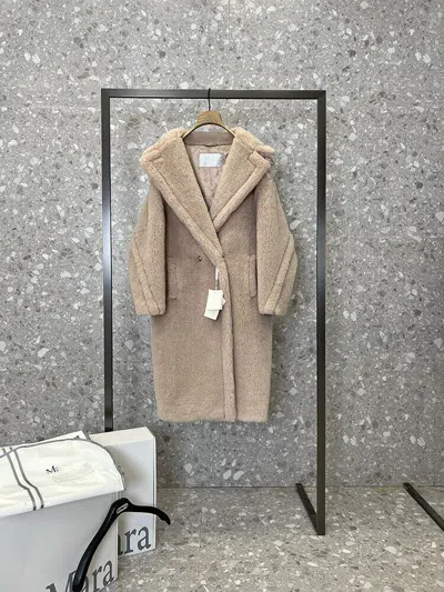 Pre-owned Max Mara Max Teddy Bear Cashmere Coat Fashion In Sand