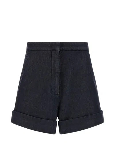 Max Mara Maxcalca Denim Shorts In Black