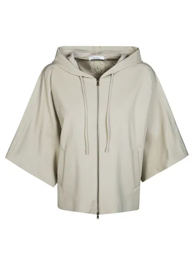 Max Mara Maxfidiato Hooded Sweatshirt In Beige