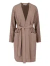 Max Mara Maxi Cashmere Cardigan In Brown