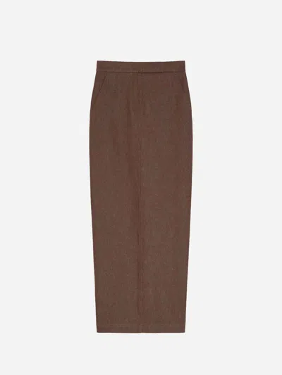 MAX MARA MAX MARA MAXI DENIM SKIRT