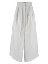 Max Mara Maxi Gabardine Skirt In White