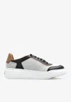 Max Mara Maxi Urban Suede And Leather Sneakers In Multi