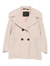 Max Mara Cashmere Double-breasted Jacket In Neutral