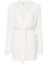 Max Mara Balzac Open-front Cardigan In White