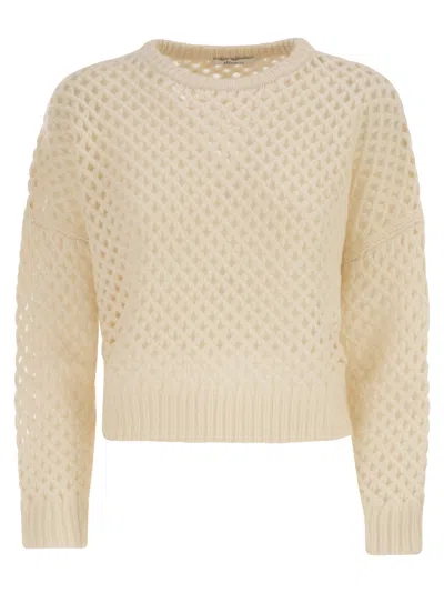 Max Mara Maxmara Essen Cashmere And Silk Knitwear In Brown