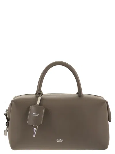 Max Mara Maxmara Holdallm Medium Satchel In Natural Leather In Pattern