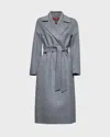Max Mara Galante Medium Grey Coat In Gray