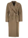 Max Mara Maxmara Madame Virgin Wool And Cashmere Coat In Camel