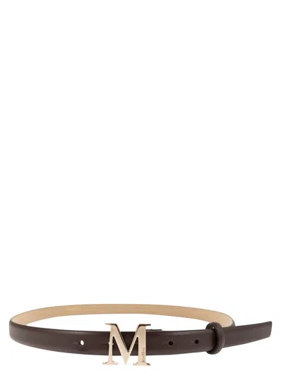 MAX MARA MAXMARA MCLASSIC20S - MONOGRAM LEATHER BELT