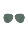 Max Mara Maxmara Mm0001 Aviator Sunglasses In Green