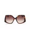 Max Mara Maxmara Mm0012 Geometric Sunglasses In Multi