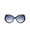 Max Mara Maxmara Mm0015 Butterfly Sunglasses In Blue