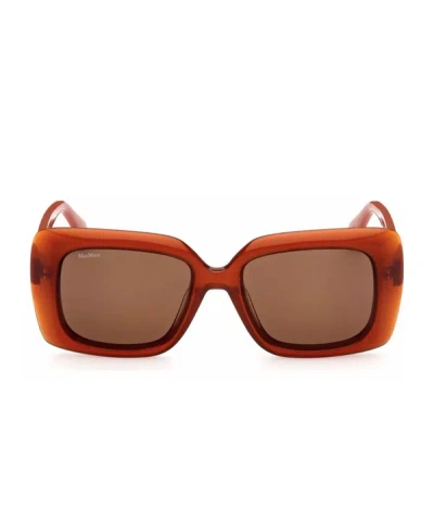 Max Mara Maxmara Mm0030 Square Sunglasses In Orange