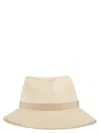 Max Mara Maxmara Mxadolmen Woven Straw Hat With Grosgrain Band In Neutral