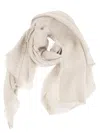 Max Mara Monogram-jacquard Scarf In Gold