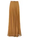 Max Mara Pianoforte Grembo Plisse Pants In Brown
