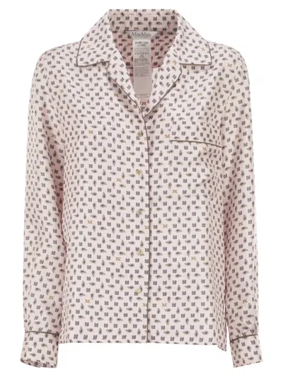 MAX MARA MAXMARA MXMDISCO - SEMI-FITTED PRINTED SILK SHIRT