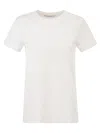 Max Mara Maxmara Mxmgiovane T Shirt With Monogram Logo In White
