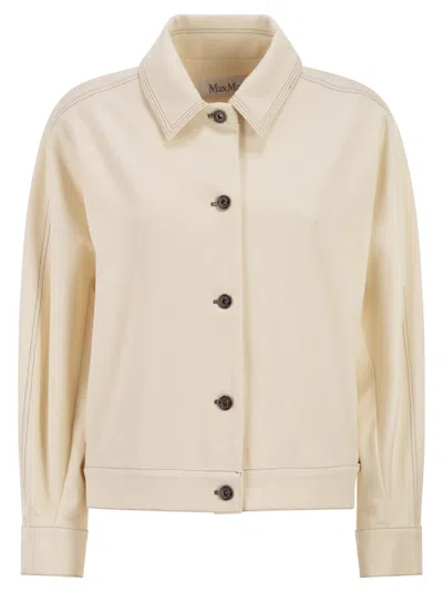 MAX MARA MAXMARA MXPNETTARE DENIM EFFECT JERSEY JACKET