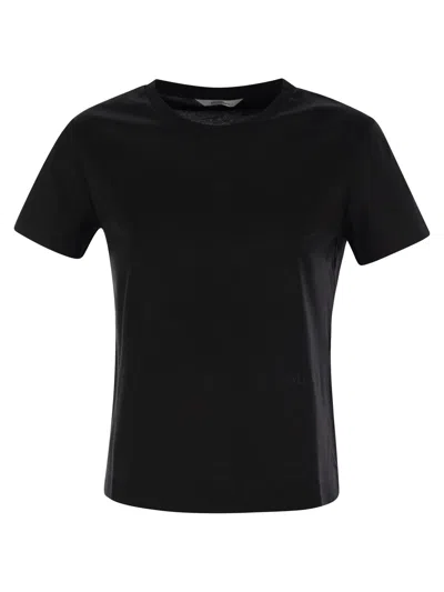Max Mara Nerina - Basic Cotton T-shirt In Black
