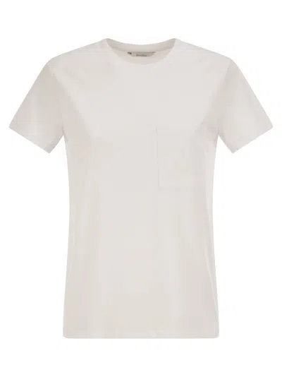 Max Mara Maxmara Papaia Cotton Jersey T Shirt In White