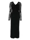 Max Mara Long Locri Dress In Draped Jersey