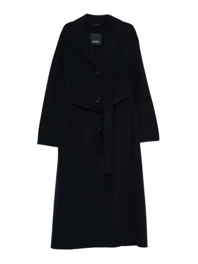 MAX MARA ABRIGO MIDI - AZUL
