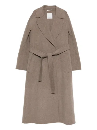 Max Mara `maxmara S` `elisa` Coat In Neutral
