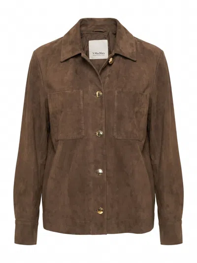 Max Mara Maxmara `s Leather Jacket In Brown