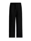 Max Mara Drawstring Wide-leg Trousers In Black