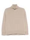 Max Mara High-neck Cashmere Sweater In Brown