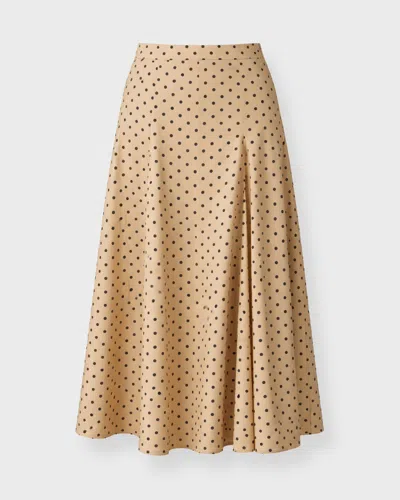 Max Mara Maxmara Skirt Polka Dot Midi In Neutral