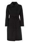 Max Mara Maxmara Studio Tigre Coat In Black