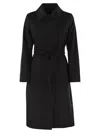 Max Mara Maxmara Studio Bcollag - Wool Coat In Black