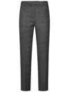 Max Mara Studio Gerico - Slim Trousers In Cotton And Viscose Blend In Grey