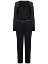 Max Mara Elegant Black Viscose Blend Jumpsuit In Black