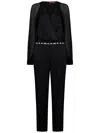 Max Mara Elegant Black Viscose Blend Jumpsuit In Black