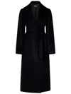 Max Mara Manuela Camel Hair Coat In Blue