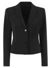 Max Mara Single-breasted Slim-fit Blazer In Black