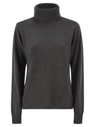 Max Mara Maxmara Studio Msteducata - Wool And Cashmere Roll-neck Jumper In Multi