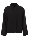 Max Mara Studio Boxy Fit Jacket In Black