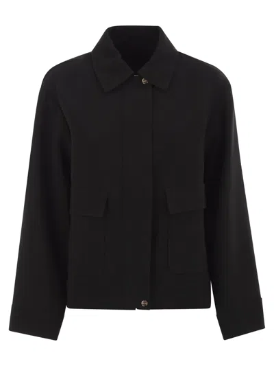 MAX MARA MAXMARA STUDIO MSTSAUNA - BOXY TRIACETATE JACKET WITH PATCH POCKETS